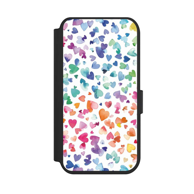 iPhone 14 Pro NIVOflip Liebesherzen aquarell