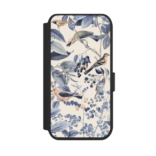Apple iPhone 14 Pro NIVOflip Vögel und Beeren in Beige