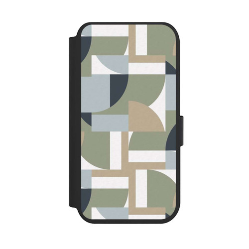 Apple iPhone 14 Pro NIVOflip Futuristische Bauhaus Polygone Beige