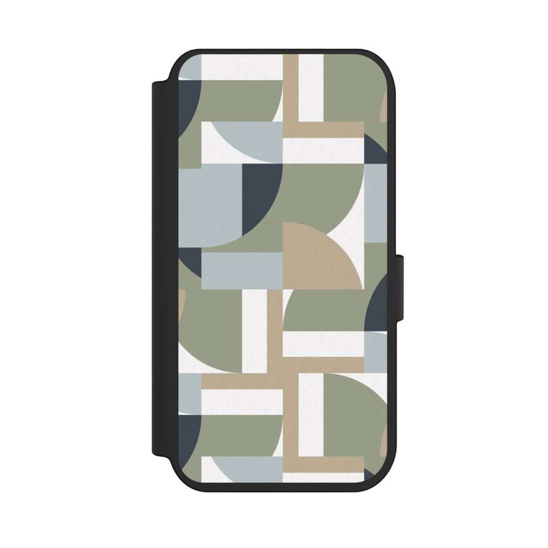 iPhone 14 Pro NIVOflip Futuristische Bauhaus Polygone Beige