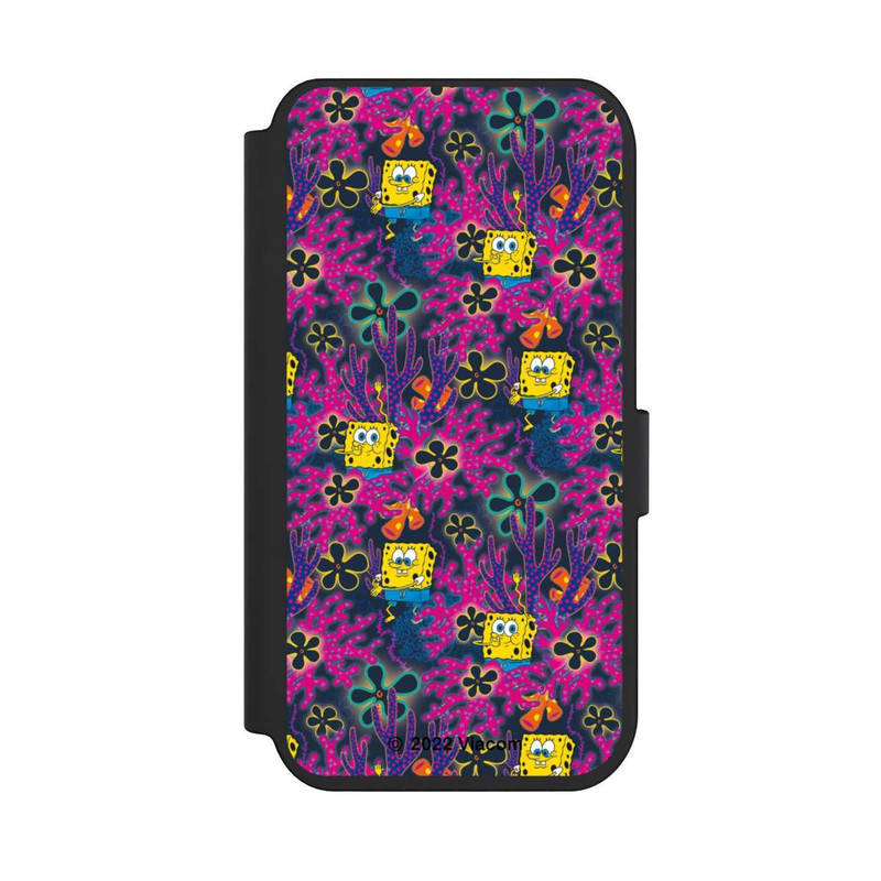 iPhone 14 Pro NIVOflip Spongebob - Coral Muster