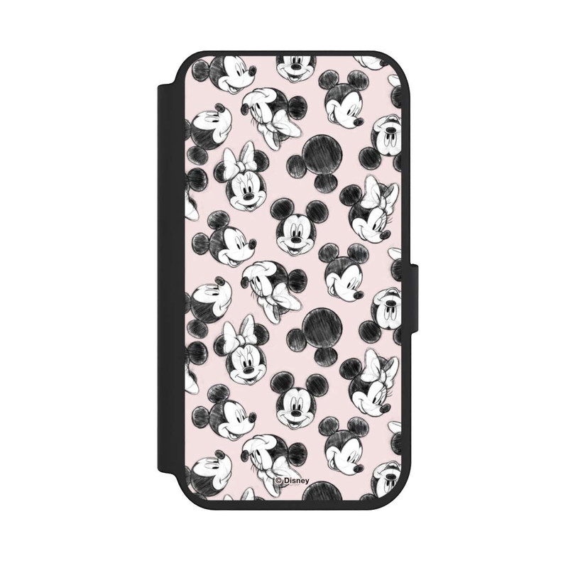 iPhone 14 Pro NIVOflip Minnie & Mickey Viele Gesichter Pink
