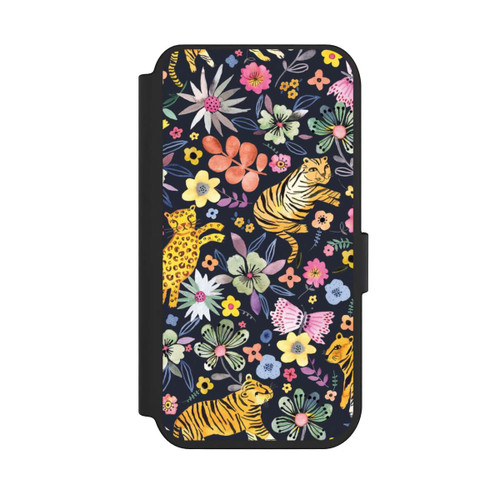 Apple iPhone 14 Pro NIVOflip Spring Tigers Flowers Black