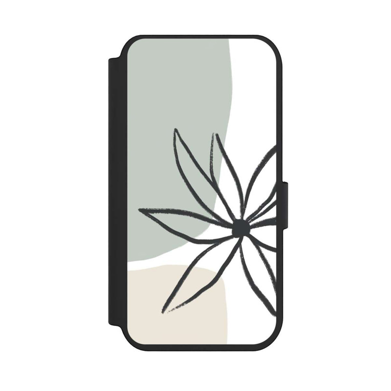 iPhone 14 Pro NIVOflip Blume Minze und Sahne