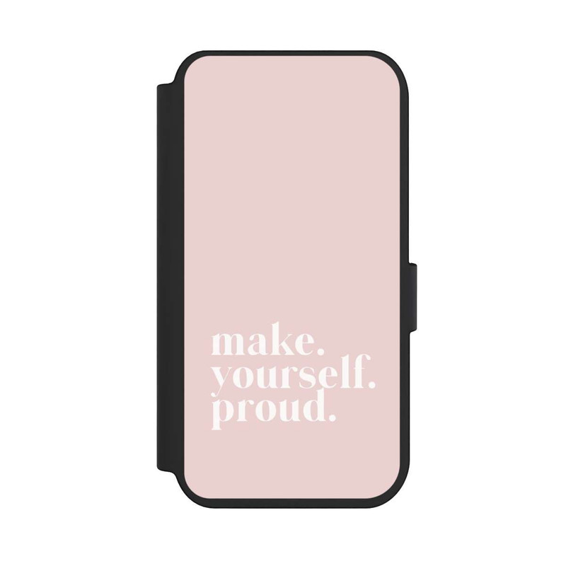 iPhone 14 Pro NIVOflip Make Yourself Proud Zitat - Altrosa