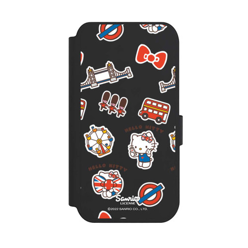 Apple iPhone 14 Pro NIVOflip Hello Kitty Londoner Abzeichen Transparent