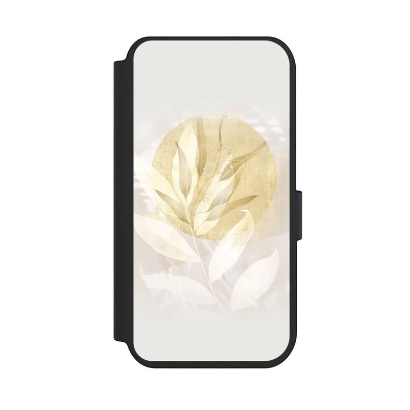 iPhone 14 Pro NIVOflip Boho Gold Blumen Kunst