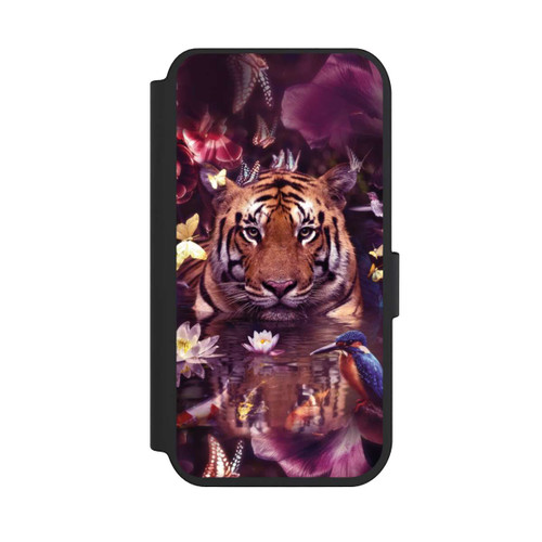 Apple iPhone 14 Pro NIVOflip Tiger Blumenrahmen