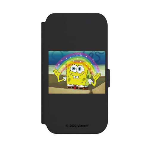 Apple iPhone 14 Pro NIVOflip Spongebob - Regenbogen Meme transparent