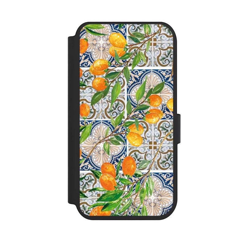 iPhone 14 Pro NIVOflip Griechische Orangen Muster