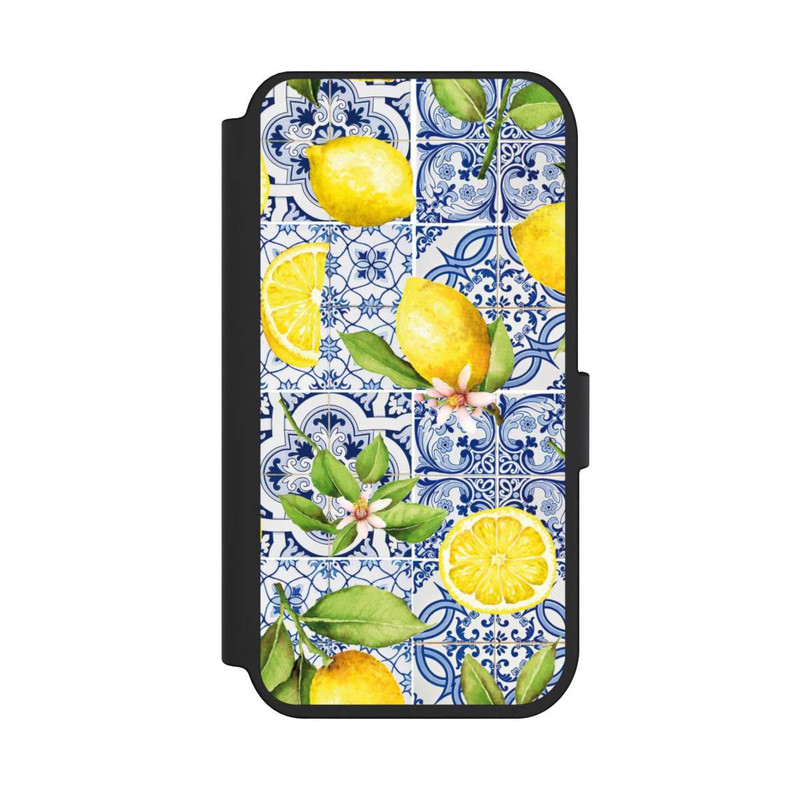 iPhone 14 Pro NIVOflip Griechische Zitronen Muster