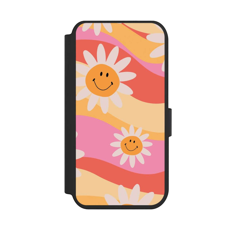 iPhone 14 Pro NIVOflip Retro Smiles Orange Colorful