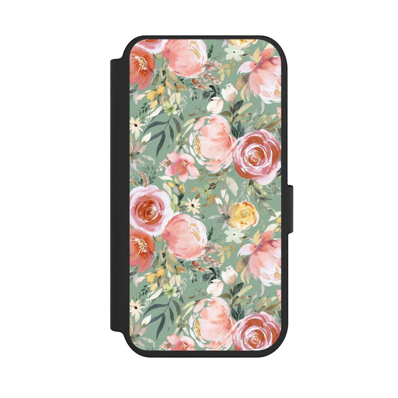 iPhone 14 Pro NIVOflip Bouquet de Pivoines Pastelles