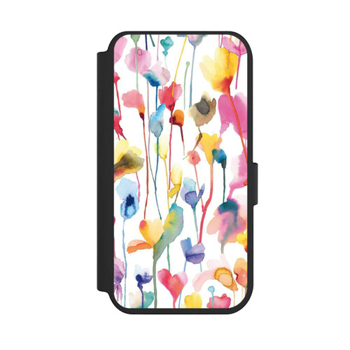 Apple iPhone 14 Pro NIVOflip Aquarell Wildblumen bunt