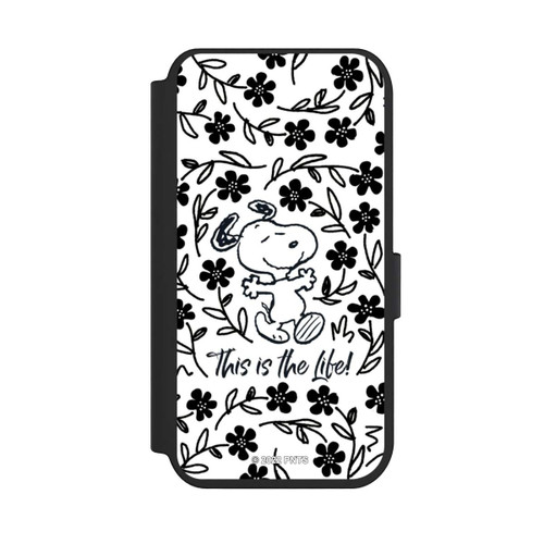 Apple iPhone 14 Pro NIVOflip Snoopy schwarz und weiß This Is The Life