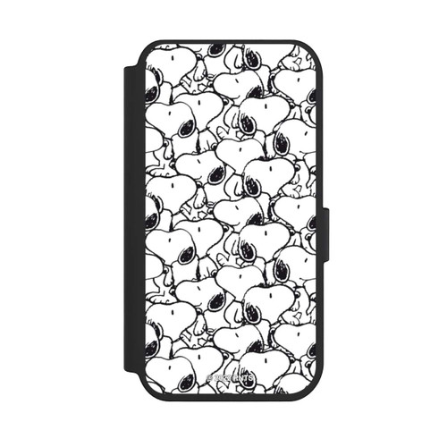 Apple iPhone 14 Pro NIVOflip Snoopy Muster Schwarz und Weiß