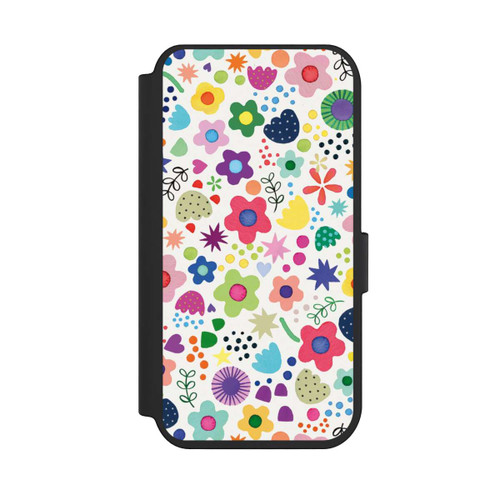 Apple iPhone 14 Pro NIVOflip Psychedelische Blumen bunt
