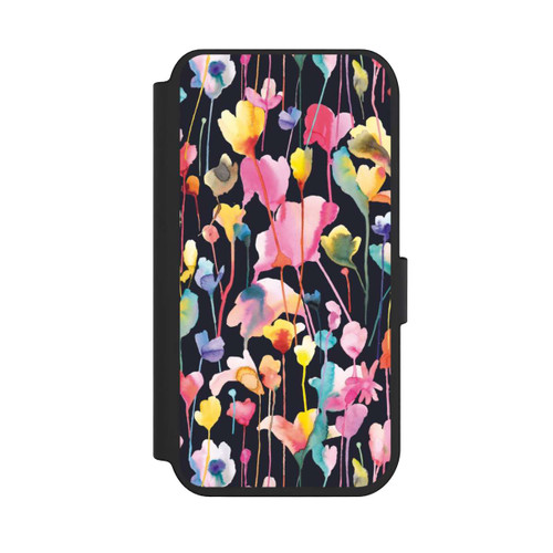 Apple iPhone 14 Pro NIVOflip Wildblumen schwarz