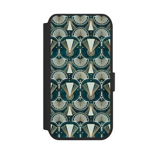 Apple iPhone 14 Pro NIVOflip Art Deco Green Pattern