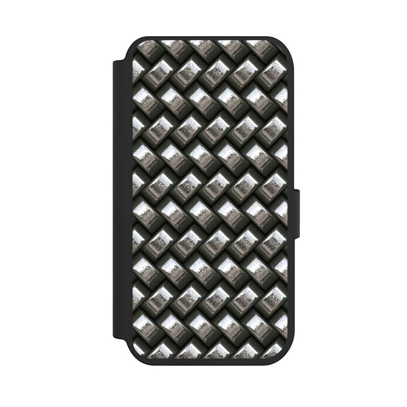 iPhone 14 Pro NIVOflip Glamour Silver Metal