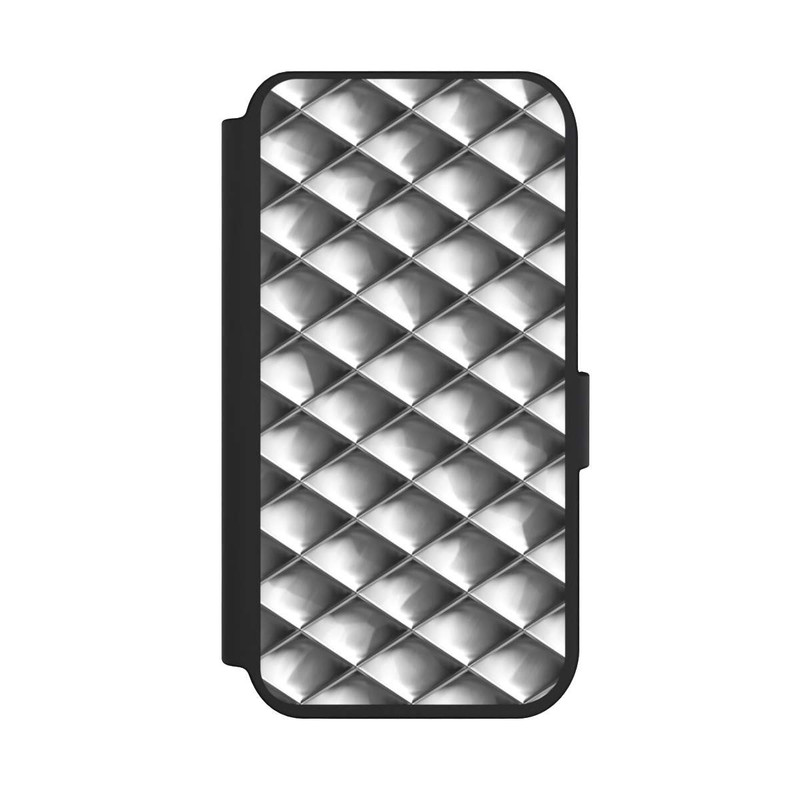 iPhone 14 Pro NIVOflip Glamour Silver Squares