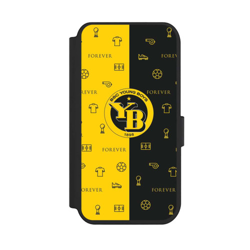 Apple iPhone 14 Pro NIVOflip BSC YB Gelb Schwarz Muster