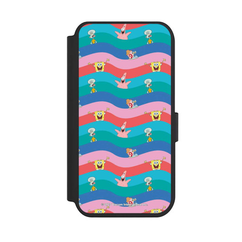 Apple iPhone 14 Pro NIVOflip Spongebob Freunde Bunte Wellen