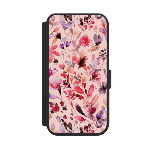 Apple iPhone 14 Pro NIVOflip Künstlerische Blumen Viva Magenta