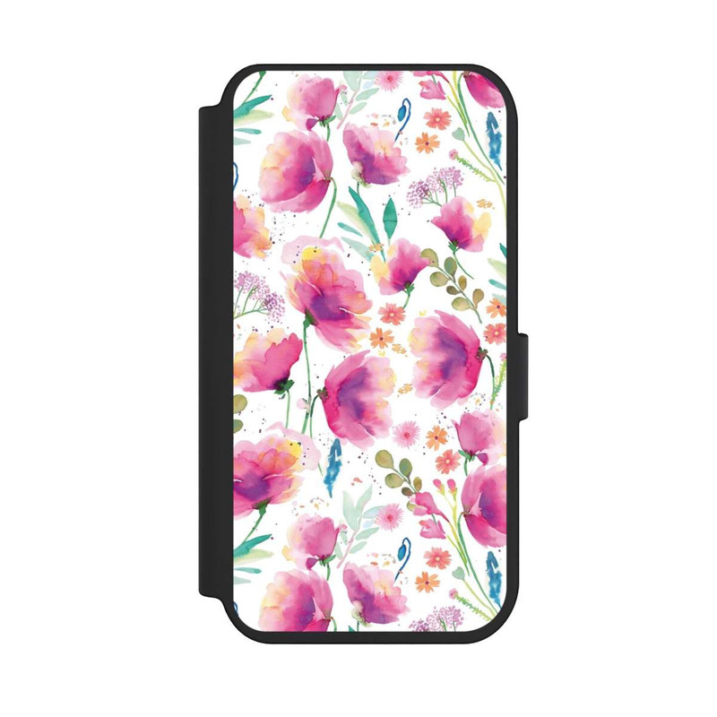 iPhone 14 Pro NIVOflip Abstrakte Mohnblumen aquarell