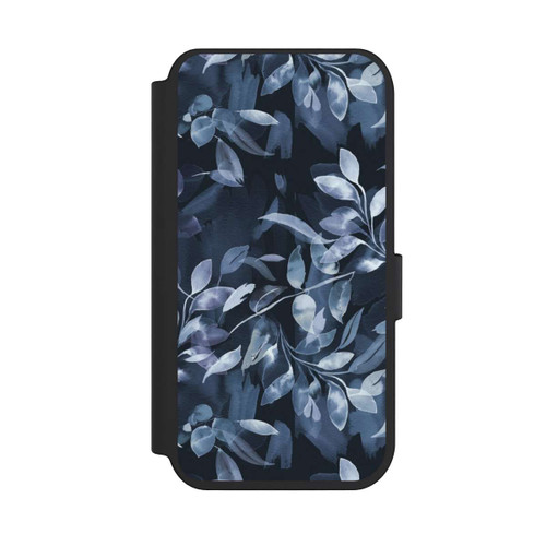 Apple iPhone 14 Pro NIVOflip Aquarelle Feuilles Mystiques Marine