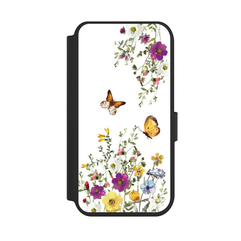 iPhone 14 Pro NIVOflip Papillons et fleurs colorées