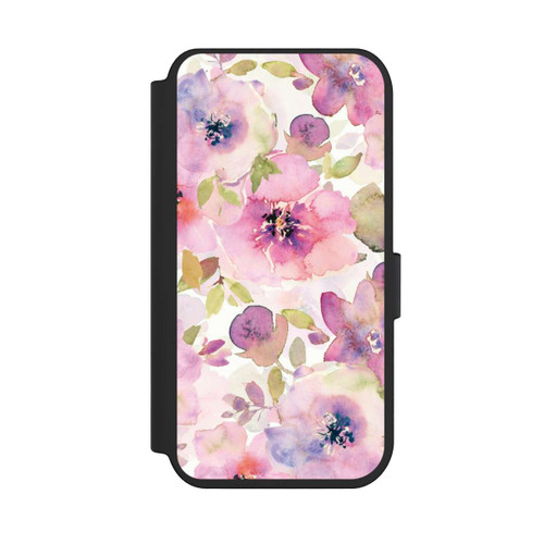 Apple iPhone 14 Pro NIVOflip Tapete mit rosa Blumen
