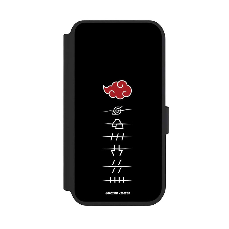 iPhone 14 Pro NIVOflip Akatsuki Mitgliedssymbole Schwarz