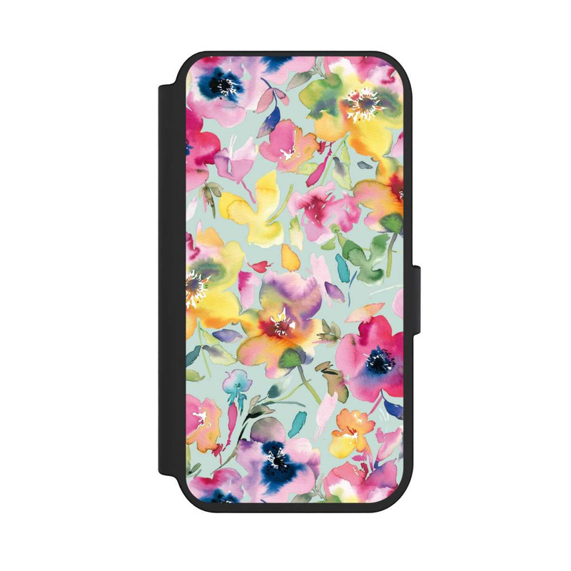 iPhone 14 Pro NIVOflip Künstlerischer Sommer Psychedelic Floral
