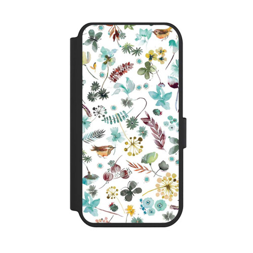 Apple iPhone 14 Pro NIVOflip Botanischer Schmetterling Natur Blau