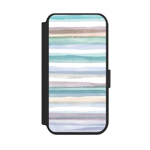 Apple iPhone 14 Pro NIVOflip Pastellfarbene Streifen Blau