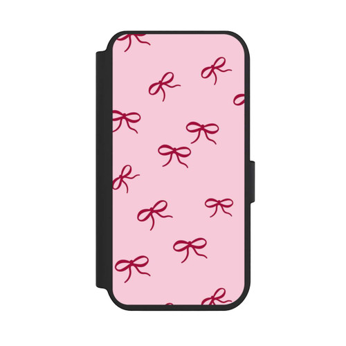 Apple iPhone 14 Pro NIVOflip Schleifen Pattern Rot Pink