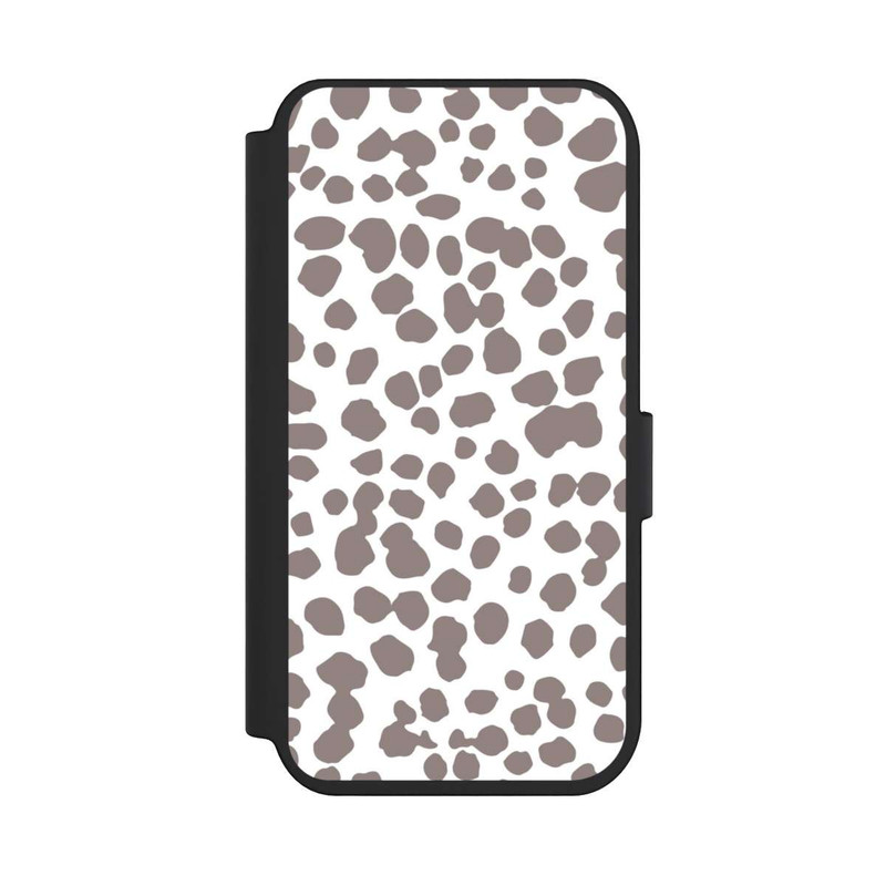 iPhone 14 Pro NIVOflip Gepard Muster Braun Weiß