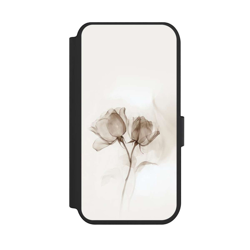 iPhone 14 Pro NIVOflip Braune Rose Blume Nebel