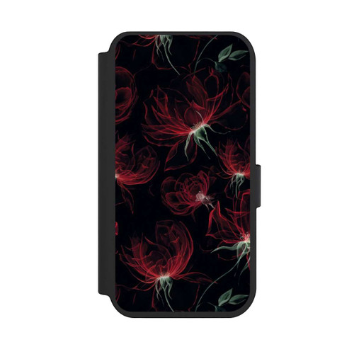 Apple iPhone 14 Pro NIVOflip Tapete mit roten Blumen