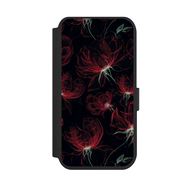 iPhone 14 Pro NIVOflip Tapete mit roten Blumen