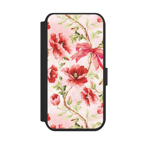 Apple iPhone 14 Pro NIVOflip Poppies Pattern Pink