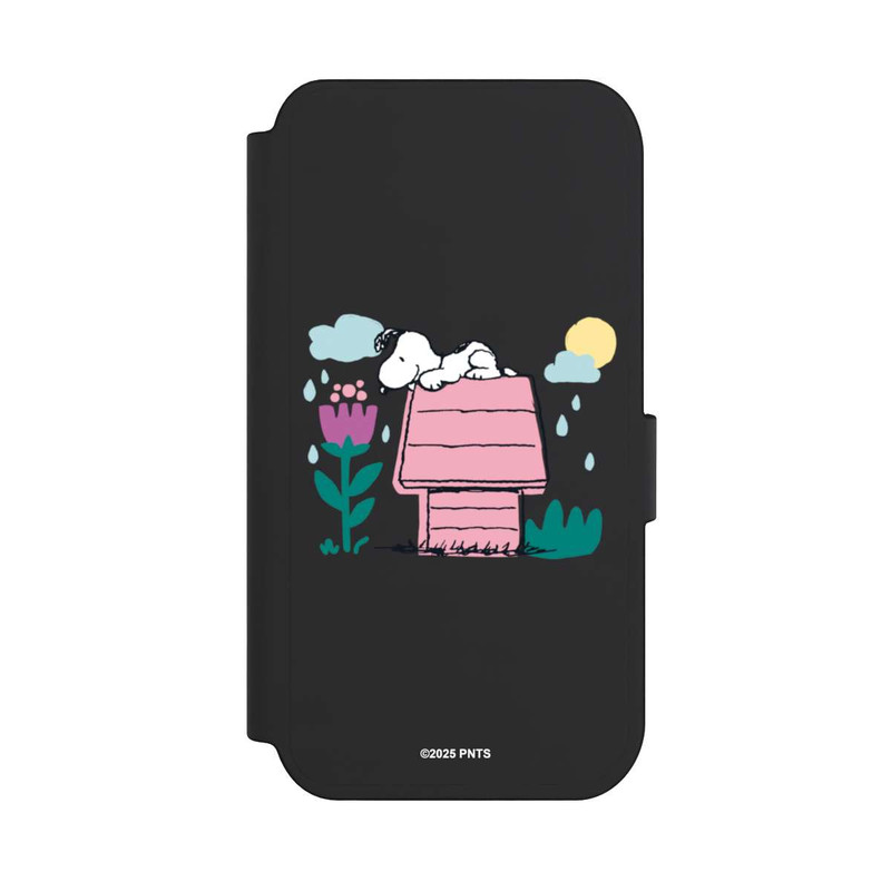 iPhone 14 Pro NIVOflip Snoopy Hundehütte Frühling transparent