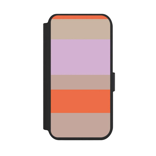 Apple iPhone 14 Pro NIVOflip Moca Lila Orange Stripes