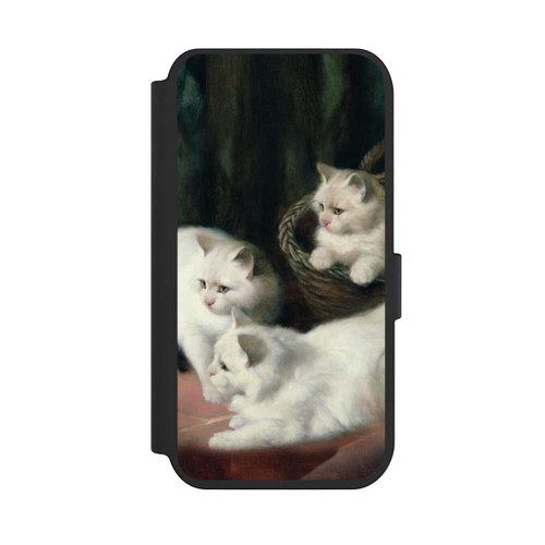 Apple iPhone 14 Pro NIVOflip Three White Angora Kittens