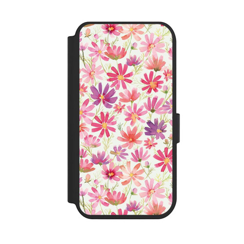 Apple iPhone 14 Pro NIVOflip Boho Cosmos Flowers Purple