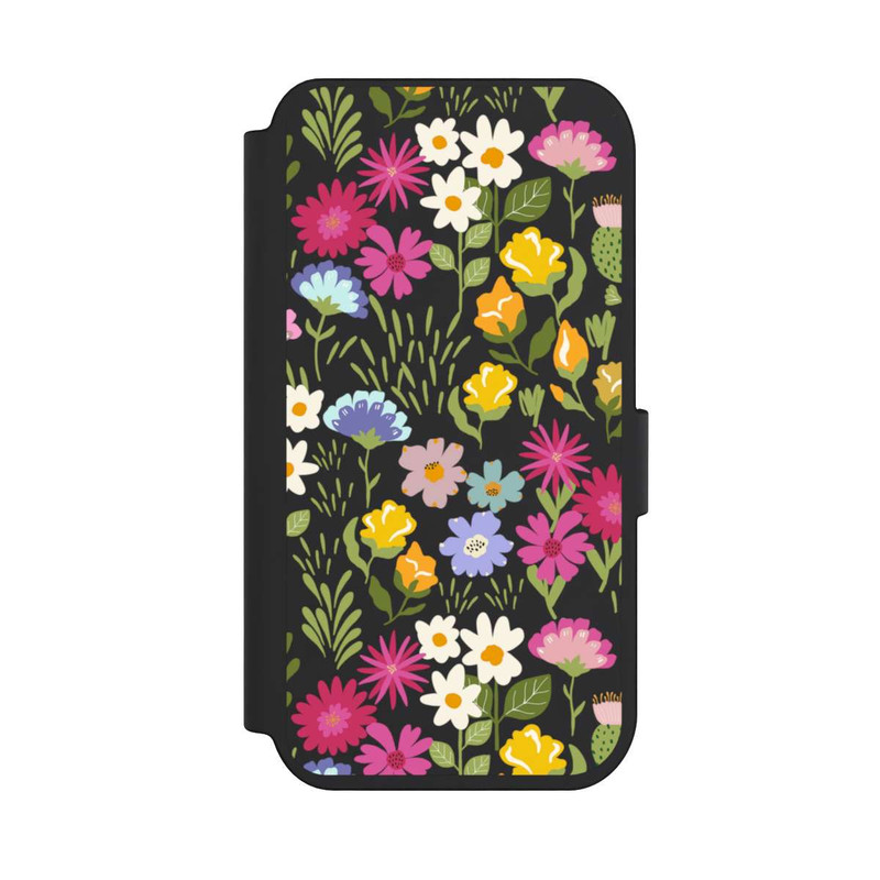 iPhone 14 Pro NIVOflip Bunte Sommerblumen Transparent