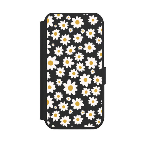 Apple iPhone 14 Pro NIVOflip Daisy Flower Seamless Pattern Transparent