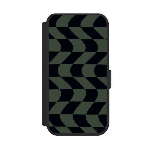 Apple iPhone 14 Pro NIVOflip Checked Pattern Green Black