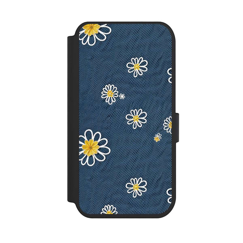 iPhone 14 Pro NIVOflip Jeans Flowers Pattern with AI